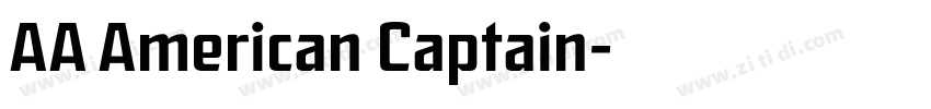 AA American Captain字体转换